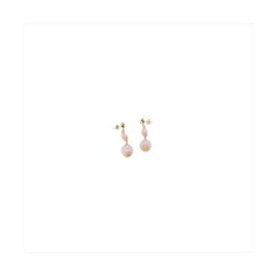 Pendientes Bronce Dorado Sovrani Mujer J12440 Colgante Circonitas Rosa 5,00cm