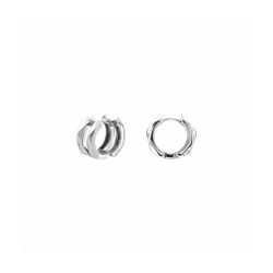 Pendientes Bronce Mujer E26115 Aro C. Cortes Rectos