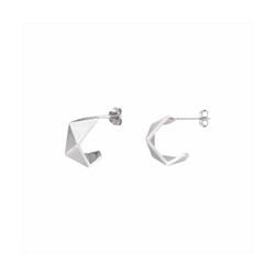 Pendientes Bronce Mujer E26116 Medio Aro C. Cortes Rectos