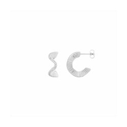 Pendientes Bronce Mujer E27252 Aro Abierto C. Circonitas