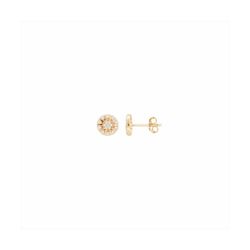 Pendientes Bronce Mujer E27272GP Círculo C. Circonitas