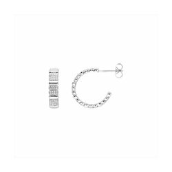 Pendientes Bronce Plateado E21617 Circonitas