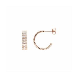 Pendientes Bronce Rosa E21618PP Circonitas