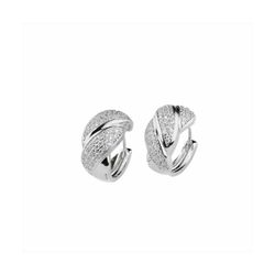 Pendientes Bronce Sovrani Mujer J10960 Aro C. Circonitas 2cm