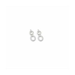 Pendientes Bronce Sovrani Mujer J11831 Colgante Círculos C. Circonitas 4cm