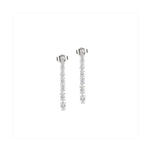 Pendientes Bronce Sovrani Mujer J12108 Colgante Circonitas 4,00cm