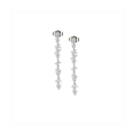 Pendientes Bronce Sovrani Mujer J12114 Colgante Circonitas 4,5cm