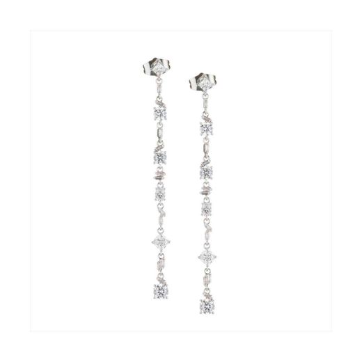 Pendientes Bronce Sovrani Mujer J12132 Colgante Circonitas Multicolor 7,00cm