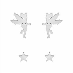 Pendientes Disney Acero ST0004PP Campanilla Y Estrellas