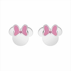 Disney stål øreringe ST0041P Minnie Pink sløjfe