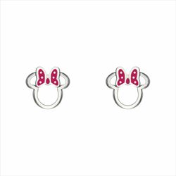Pendientes Disney Acero ST0048P Minnie Lazo Lunares