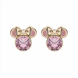 Pendientes Disney Oro 9kts 9K0002P Minnie Circonitas Rosa