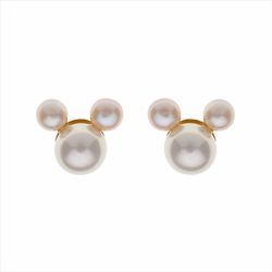 Pendientes Disney Oro 9kts 9K0003P1 Mickey Perla