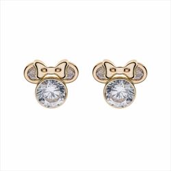 Pendientes Disney Oro 9kts 9K0021P Minnie Circonitas
