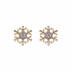 Pendientes Disney Oro Bicolor Plata 9kts 9K0017P Frozen