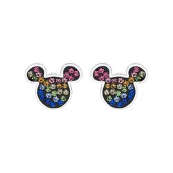 Pendientes Disney Plata AG0001P1 Mickey Circonitas Multicolor