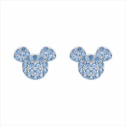 Pendientes Disney Plata AG0014P1 Mickey Circonitas Azules