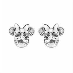 Pendientes Disney Plata AG0021P Minnie Piedras Blancas