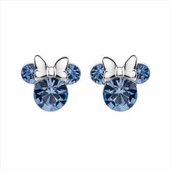 Pendientes Disney Plata AG0029P Minnie Piedras Azules