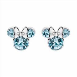 Pendientes Disney Plata AG0031P Minnie Piedras Azules