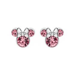 Pendientes Disney Plata AG0032P Minnie Piedras Rosa
