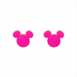 Pendientes Disney Plata AG0042P Mickey Rosa