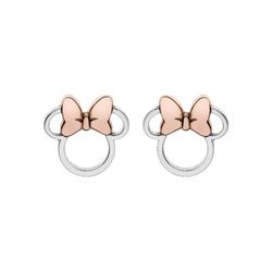 Pendientes Disney Plata Bicolor Rosa AG0006P Minnie