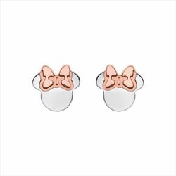 Pendientes Disney Plata Bicolor Rosa AG0007P Minnie