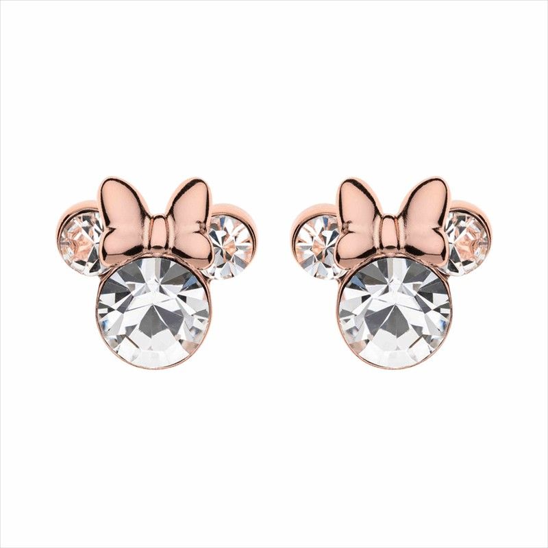 Pendientes Disney Plata Rosa AG0005P Minnie Circonitas