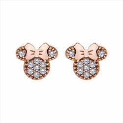 Pendientes Disney Plata Rosa AG0013P Minnie Circonitas