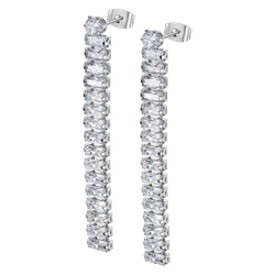Pendientes Largos Acero Lotus Style Mujer LS2570-4/1 Circonitas