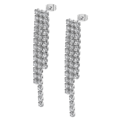 Pendientes Largos Acero Lotus Style Mujer LS2573-4/1 Circonitas