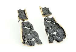 Pendientes Latón Arior Intenzza Negro-Dorado Dos Piezas 4142560NP