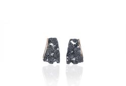 Pendientes Latón Arior Intenzza Negro-Dorado Medianos 4142976NP