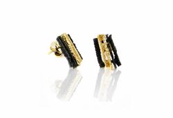 Pendientes Latón Arior Junc Premium GoldenBlack 4143773NP
