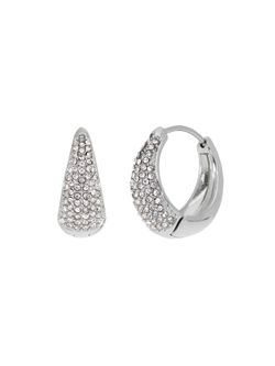 Pendientes Marea Acero C031001/AE Medio Aro Circonitas