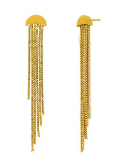 Pendientes Marea Acero Dorado C03101/AJ Eslabones Colgantes