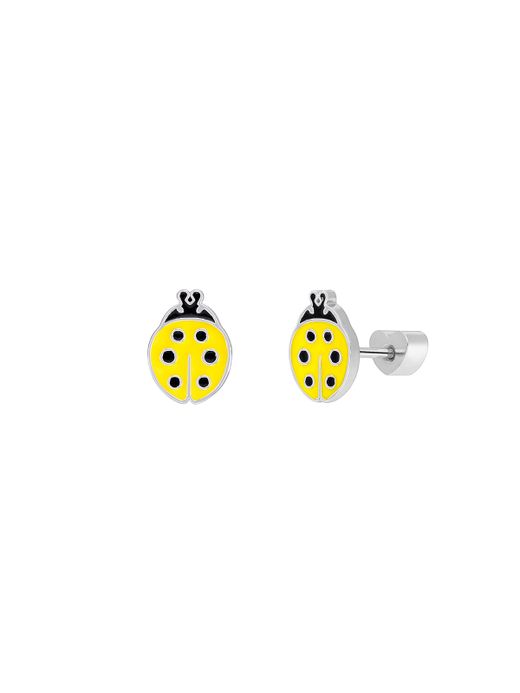 Pendientes Marea Nińa Plata D04001/AB Unicornio Blanco Multicolor