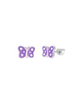 Pendientes Marea Nińa Plata D04001/AE Mariposa Morada