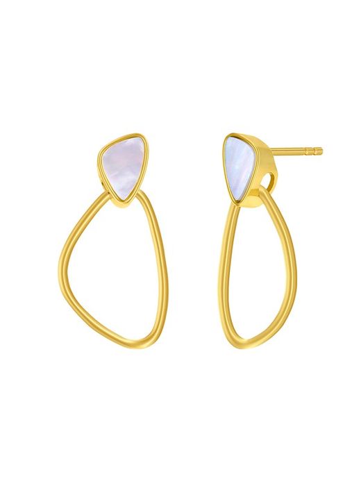 Boucles d'oreilles Marea en argent D03501/BL Nacre