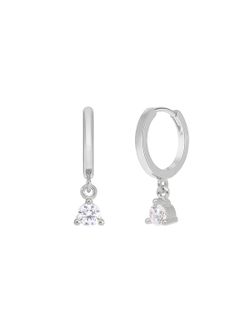 Pendientes Marea Plata D03801/AU Aros Circonita