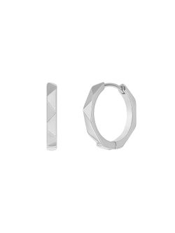 Pendientes Marea Plata D03801/AY Cortes Rectos