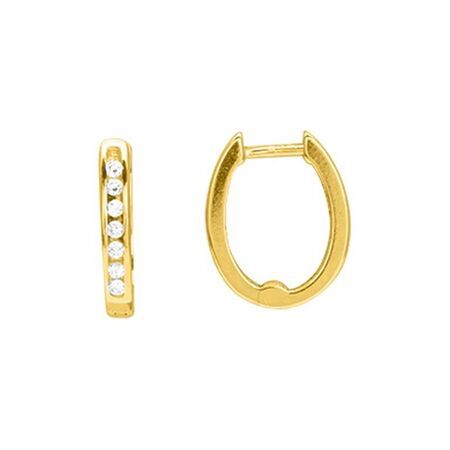 Pendientes Metal Chapado En Oro Argyor MRM Mujer (CH)105633.1 Aro C. Circonitas
