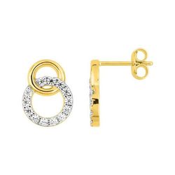 Pendientes Metal Chapado En Oro Argyor MRM Mujer (CH)135512.1 Círculos C. Circonitas