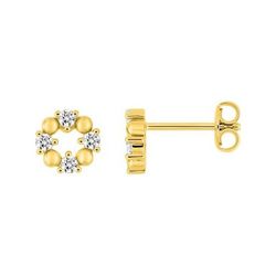 Pendientes Metal Chapado En Oro Argyor MRM Mujer (CH)135528.1 Círculo C. Circonitas