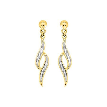 Pendientes Metal Chapado En Oro Argyor MRM Mujer (CH)135570.1 Colgante Entorchado C. Circonitas