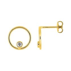 Pendientes Metal Chapado En Oro Argyor MRM Mujer (CH)135596.1 Círculo C. Circonita