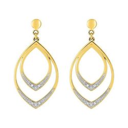 Pendientes Metal Chapado En Oro Argyor MRM Mujer (CH)135643.1 Colgante Calado C. Circonitas