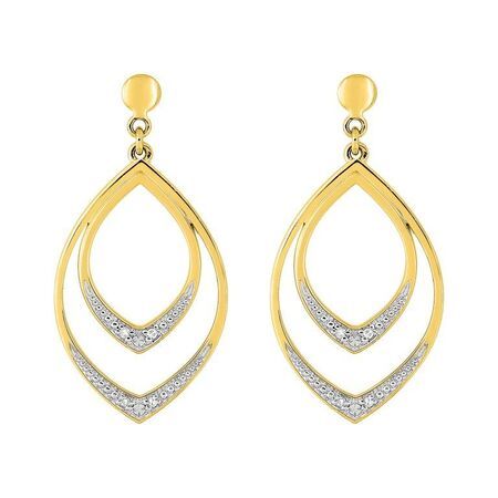 Pendientes Metal Chapado En Oro Argyor MRM Mujer (CH)135643.1 Colgante Calado C. Circonitas