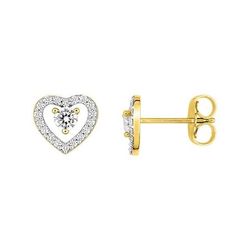 Pendientes Metal Chapado En Oro Argyor MRM Mujer (CH)135655.1 Corazón C. Circonitas